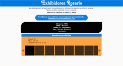 Desktop Screenshot of exhibidoresrosario.com