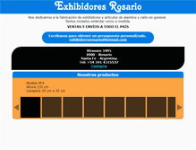 Tablet Screenshot of exhibidoresrosario.com